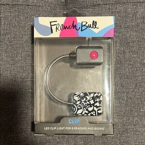 Black and White LED Clip Light for reading